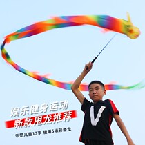Dragon dance ribbon Play Dragon fitness Dragon dance Dragon dance ribbon Children adult Diabolo Dragon dance Tai Chi rod Dragon throw rod Shake dragon