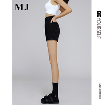 Black Denim Shorts Women Summer Thin 2021 New High Waist Tight Stretch Spice Girls Super Short Jeans Hot Pants