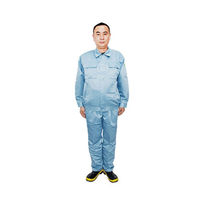 Dongan (DA) DA-028 Split Work Suit Steam Workshop Dust-free Clothing (blouses pants) Dingding to make Blue