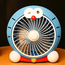 Cartoon Small Electric Fan Mini Student Dormitory Bed Office Desktop Mute Sleeping Room Bedside Small Fan