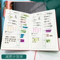 Weight loss plan This self-discipline artifact calendar clock-in weight record Slimming wall stickers exercise fitness hand account notes schedule