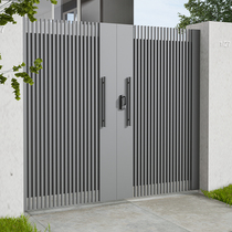 Villa courtyard stainless steel door single open modern simple garden door household yard door electric sliding door New