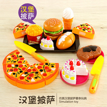 Childrens fries hamburger shop toys cola sets house wine pizza bread models simulated food