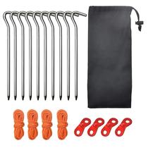 Tent Ground Nails Plus Rough Lengthened Sky Curtain Nail Camping Camping Notte Windproof Rope Outdoor Tent Fixed Nail Windproof Accessories