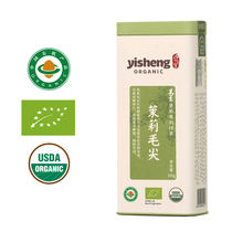 yisheng easy organic jasmine Maojian spring green tea new super strong fragrance loose tea canned tea 100g