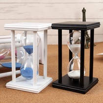 Retro time leak hourglass timer ornaments for children 30 minutes 60 one hour Home living room decorations fall-proof