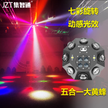 Stage light KTV flash laser laser light trampoline light colorful sound control rotating light five-in-one bar Light