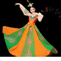 Tang Yin dance costume classical dance performance womens stage performance clothes elegant Chinese style opening dance long dress New