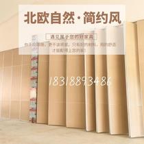 Hotel mobile soundproof wall Meeting room rotating folding door hanging wheel partition board