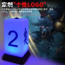 Werewolf kill number light creative personality light board game light number plate light double digital light props accessories double color light