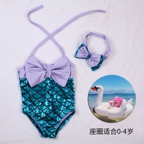 Little Girl Swimsuit Mermaid Tail baby baby One-piece spa Toddler Princess Childrens swimsuit Set