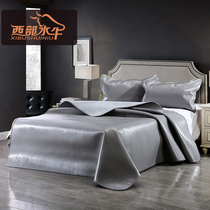 Western Buffalo mat Mat 1 8 m bed color cowhide Mat 1 5m solid color first layer leather soft mat three-piece set