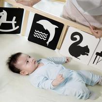 Black and white card baby early education vision inspiring new students 0-3 months baby puzzle color chase toy