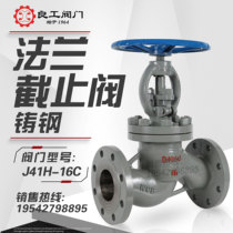 Shanghai Lianggong Valve j41h 16c Medium Duty Heavy Duty Carbon Steel Cast Steel Flange High Temperature Shut-Off Valve DN65