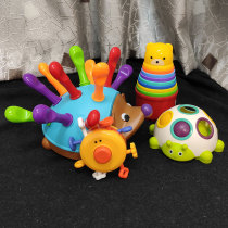 Baby hand grip press hedgehog baby pull nail toy exercise finger flexible fine boy girl early education toy