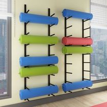 A shelf for yoga mat storage Gym shelf Gadget supplies Yoga hall Sports equipment Sports