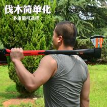 Foreign trade long handle multi-function large open mountain axe aggravating extended wood chopping tree axe camping shockproof logging axe