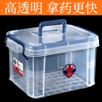 Medicine box household emergency large-capacity multi-layer medical first aid box medical small medicine box family medicine storage box
