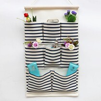 Wall storage bag door rear fabric dormitory wall hanging artifact bedside mobile phone storage bag hanging wall type bed hanging pocket