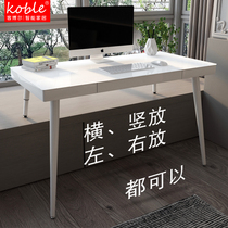 koble simple tempered glass floating window desk Nordic modern computer desk custom floating window desk with drawer