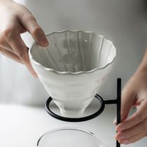 High-grade half-Chen coffee hand punch rack drip filter cup sharing pot home hand punch coffee pot set