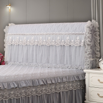 Bedside cover cloth cover princess style high-end bed head cover pastoral transformation soft bag high-end wooden bed soft bag