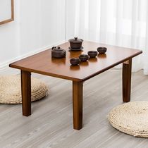 Nanzhu Kang table folding table solid wood tatami table floating window table dining table Home square table small coffee table table table table