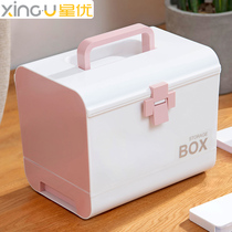 Xingyou medicine box household first aid kit small medicine box family emergency medicine box large medicine storage box