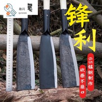 Deng Jiabe agricultural hackeret hand-forged outdoor hackeret old tree chopping knife bamboo knife 65 high manganese steel sickle