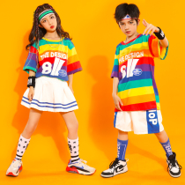 Hip-hop Childrens Fashion Costume June 1st Games Dance Performance Costume Summer Girls Cheerleader Jazz Dance Catwalk Costume