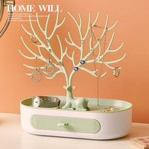 Jewelry display rack earrings ear studs hand jewelry storage rack hanging earrings necklace female home finishing box