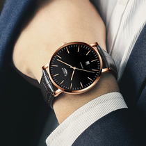 Swiss Famous Wave I Qin Watches Mens Fully Automatic Mechanical Watch Ultra Slim Waterproof Strap Big Table Disc Men Watch