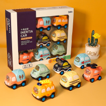 Childrens small car toy suit Inertial Car Non-Reforce Boy Baby Model Resistant to 1-year-old 2 girl baby
