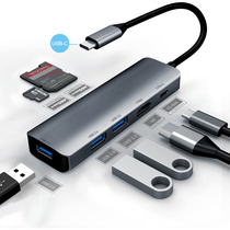 China Type-C docking station USB-C to HDMI VGA gigabit network card port splitter converter for Huawei MateBook E 2 in 1 tablet notebook