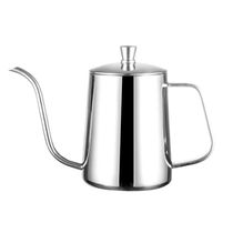 Hand punch pot 304 stainless steel thin mouth coffee maker drip type with LID LID filter 350 600ml hanging ear pot