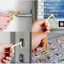 Press the elevator artifact touch-free epidemic prevention keychain Portable and compact door handle touch-free key 