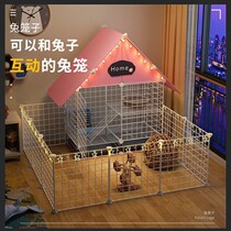 Rabbit Cage Breeding Special Rabbit Cage Villa home Indoor Rabbit nest Automatic Qingdung Extra Large Guinea Pigs New Pets