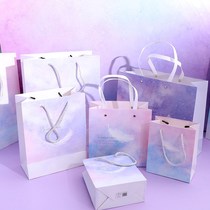Less than 2 yuan practical small gift exquisite simple handbag gift bag small birthday hand-carried paper bag gift bag