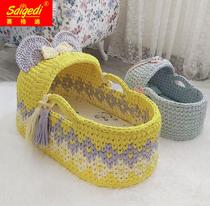Xiangxiang Cloth Diy Baby Cradle Bed Handwoven Material Bag Newborn Handlift Basket Can be Customized