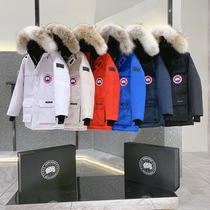 Canada imported goose down jacket female goose 08 expedition mens medium length thick overfitting couples coat