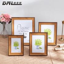 Wooden photo frame hanging wall a3A4 paper picture frame 4K eight 8K open watercolor sketch oil picture frame mounted 12 inch 16 frame