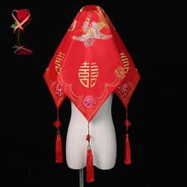 Red hijab Bride wedding Chinese hijab red embroidered hijab HIPPA embroidery hijab ancient costume headscarf New