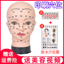 Beauty salon practice Modus Operandi Dummy Human Head Model Facial Wash Face Acupoint Massage Model Head Beauty Paparazzi Bald Head Woman