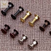Notebook rivet connection M4 screw fixed carbon steel rivet bookkeeping book binding button hardware female screw screw