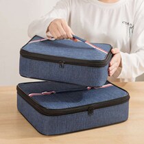 Aluminum foil hand-carrying rice pocket flat lunch box Hand bag lunch bag with rice insulation bag rice packaging primary school children