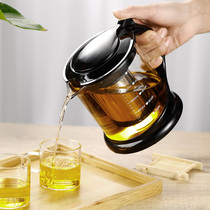 Tea set household filter tea maker single pot heat-resistant glass teapot high temperature resistant glass kettle teapot