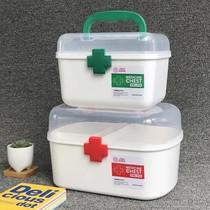Small medicine box Family Children adult medicine drug storage box household plastic portable medical medicine first aid kit