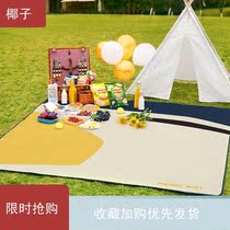 Picnic mat large size outdoor camping moisture-proof thickening Net red suburban moisture-proof mat oversized waterproof foldable Japanese style