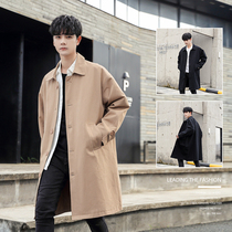 Windbreaker coat mens spring and autumn 2021 New Fashion casual jacket Korean trend coat handsome mens clothing