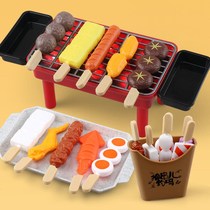 Childrens house toys simulation barbecue string incense breakfast food steamer buns baby kitchen toy set